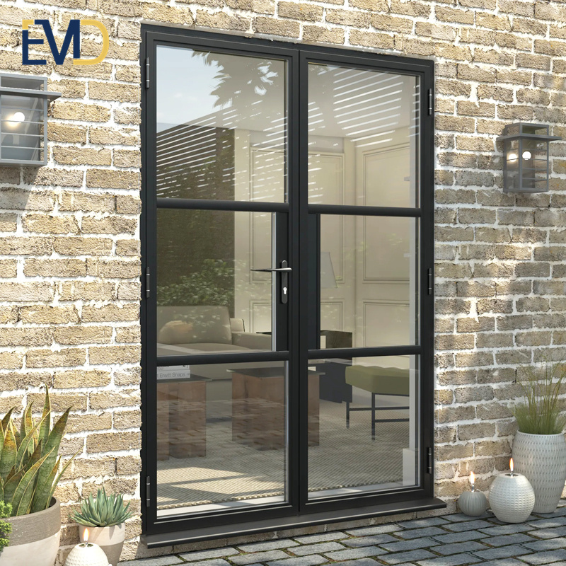 New style popular design villa exterior thermal break aluminum profile American soundproof casement door