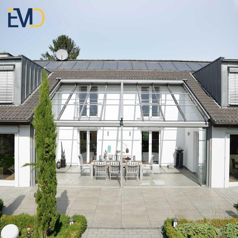 High quality new style villa outdoor aluminium modern small glass house