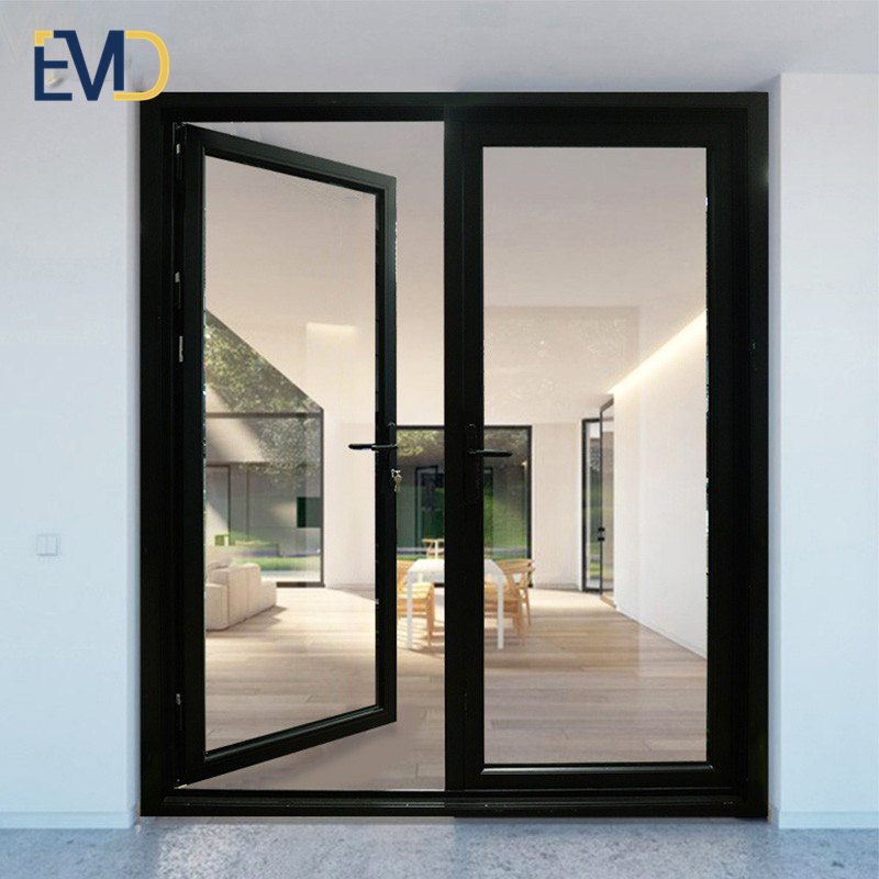 Modern new design high quality villa aluminum alloy soundproof interior casement door
