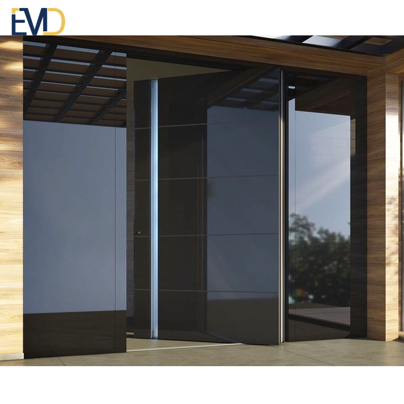 Hot sales new style villa black aluminum burglar proof exterior security door