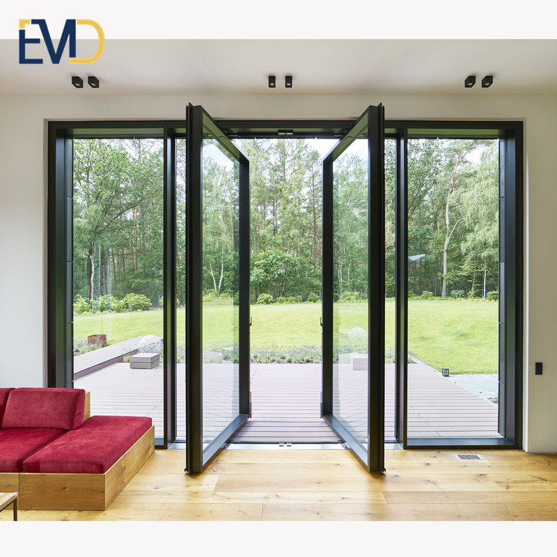 High quality modern custom villa exterior aluminum pivot door