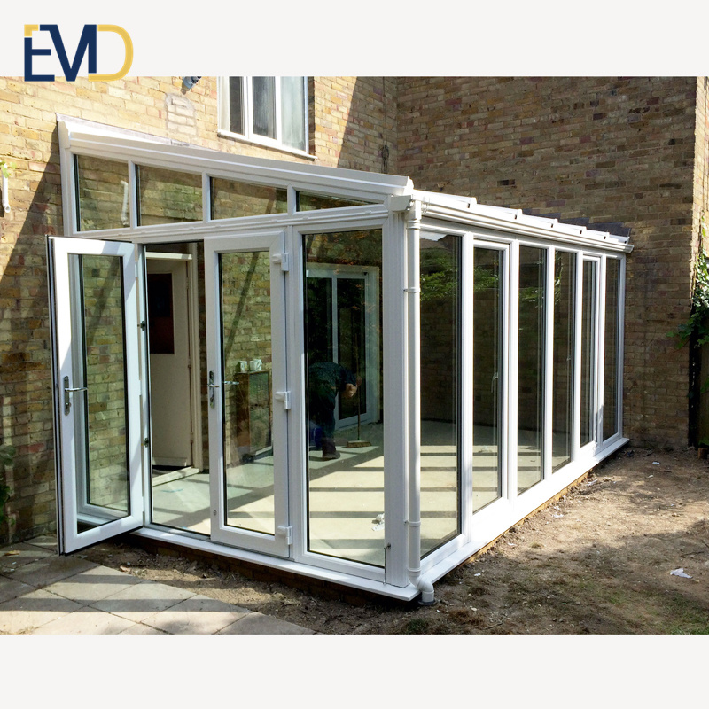 Factory customized popular style villa backyard balcony aluminium heat insulation glass house