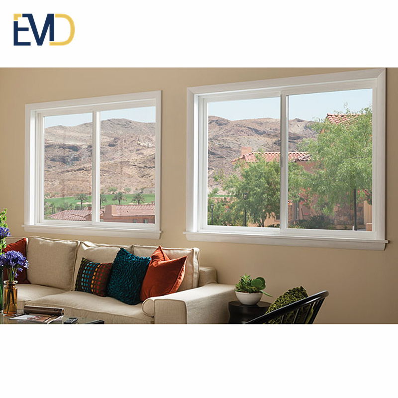 Factory customized high end villa aluminum alloy frame horizontal modern sliding windows