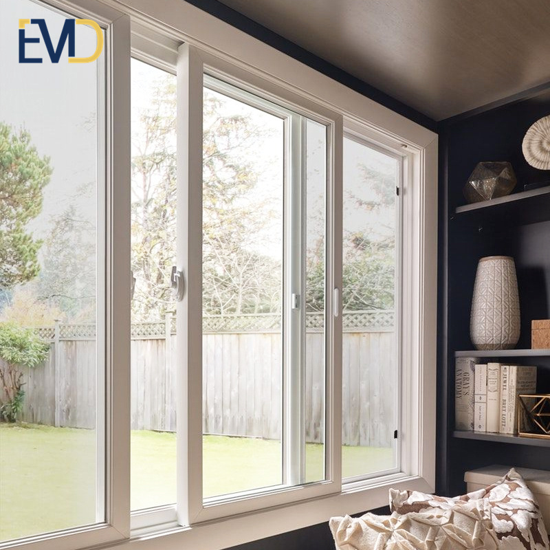 Factory customized aluminum soundproof balcony sliding window for villa