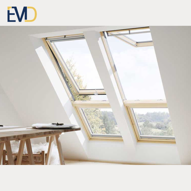High quality tempered glass thermal break aluminum awning window for house