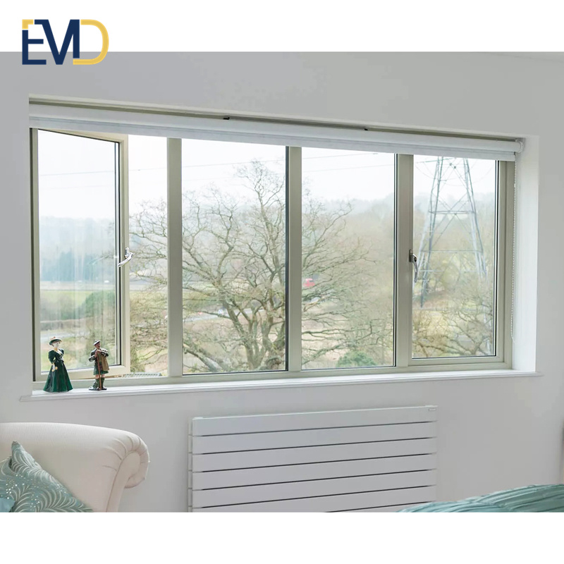 New design high quality aluminum high end swing glass casement windows