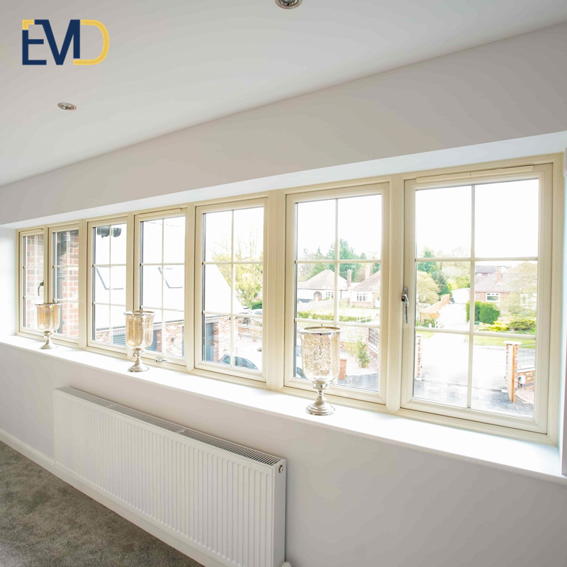 New style modern design villa aluminium soundproof design swing glass casement windows