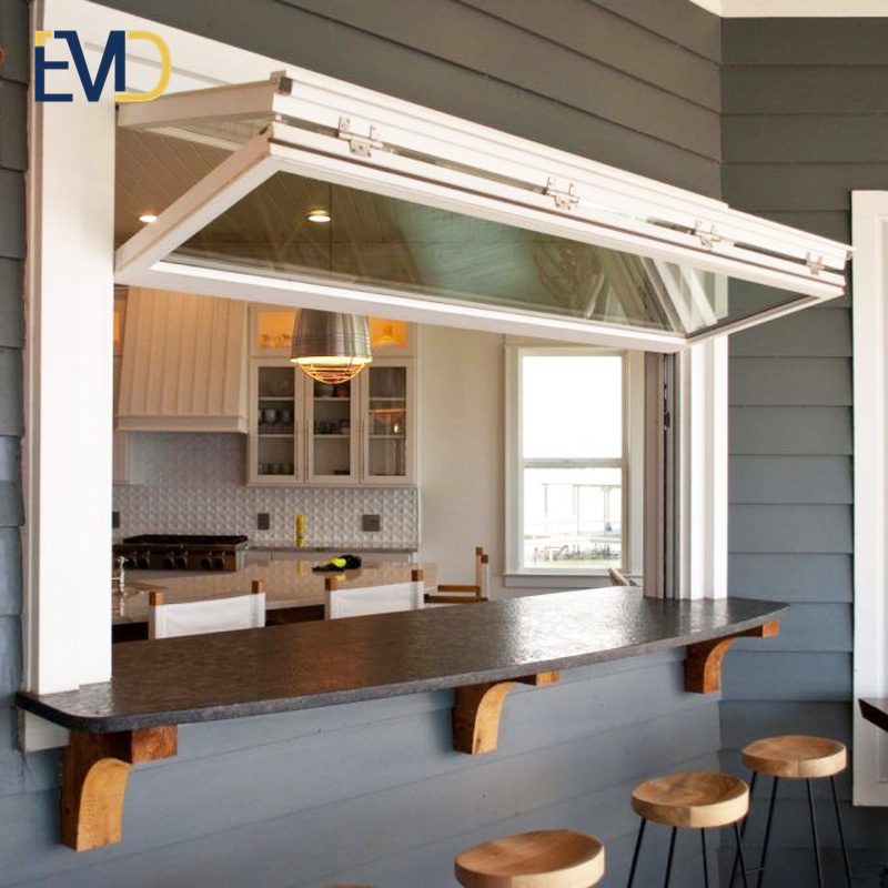 New style modern design villa aluminium soundproof exterior vertical bifold up window