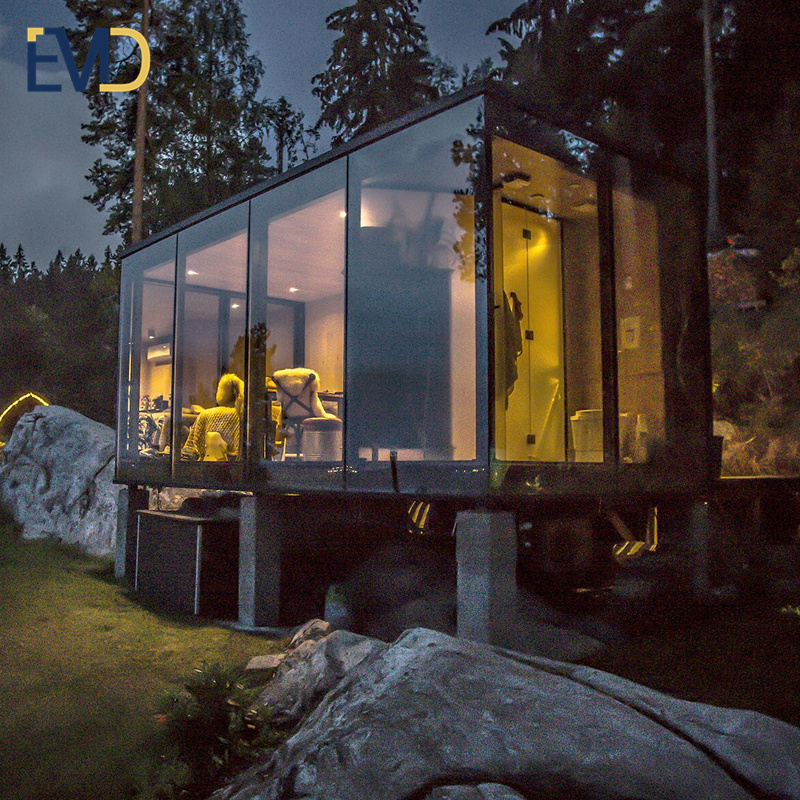 High quality new style simple domestic glass house aluminium tempered glass for sunroom