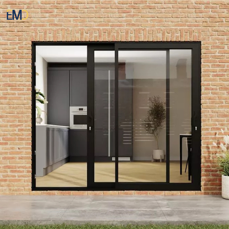 Sliding swing glass door for bathroom foldable aluminum material PT/PD door